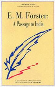 E.M.Forster's "Passage to India" by Malcolm Bradbury