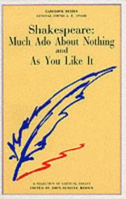 Cover of: Shakespeare, Much Ado about Nothing and as You Like It: A Casebook (New Wessex Edition)