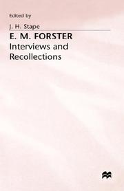 Cover of: E.M. Forster: Interviews and Recollections (Interviews & Recollections)