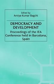 Democracy and development : proceedings of the IEA Conference held in Barcelona, Spain
