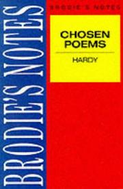 Brodie's notes on Chosen poems of Thomas Hardy