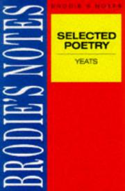 Cover of: Brodie's Notes on W.B.Yeats' Selected Poetry (Brodies Notes)