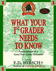 Cover of: What Your First-Grader Needs to Know (The Core Knowledge)
