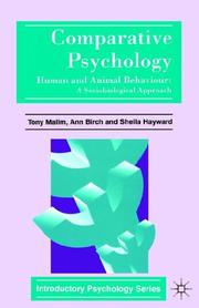 Cover of: Comparative psychology: human and animal behaviour : a sociobiological approach