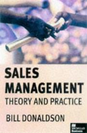 Sales management : theory and practice