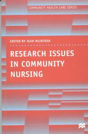 Research issues in community nursing