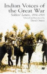 Indian voices of the Great War : soldiers' letters, 1914-18