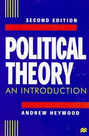 Cover of: Political Theory: An Introduction