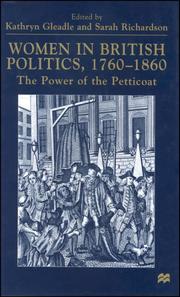 Women in British politics, 1760-1860 : the power of the petticoat