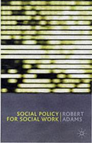 Social policy for social work