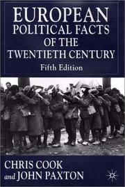 Cover of: European Political Facts of the Twentieth Century