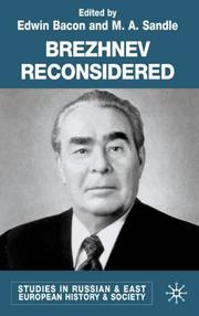Cover of: Brezhnev reconsidered