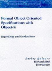 Formal object-oriented specification using Object-Z