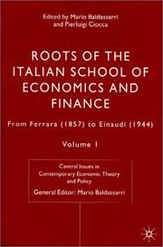 Roots of the Italian school of economics and finance : from Ferrara (1857) to Einaudi (1944)