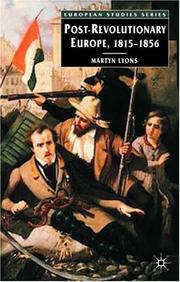 Cover of: Postrevolutionary Europe: 1815-1856 (European Studies)