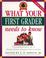 Cover of: What Your First Grader Needs to Know