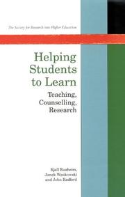 Helping students to learn : teaching, counselling, research