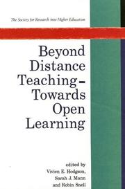 Beyond distance teaching, towards open learning