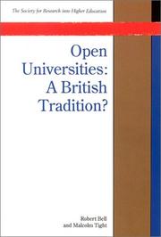 Open universities : a British tradition?