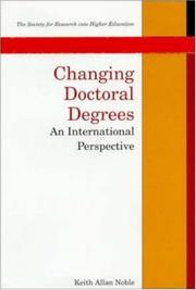 Changing doctoral degrees : an international perspective