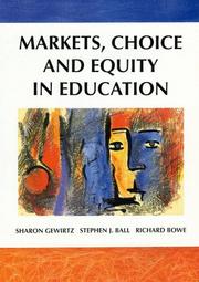 Markets, choice, and equity in education