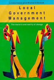 Cover of: Local government management by Linda Keen