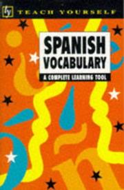Spanish vocabulary : a complete learning tool