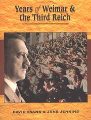 Cover of: Years of Weimar and the Third Reich (Years Ofà)