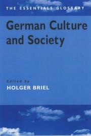 German culture and society : the essential glossary