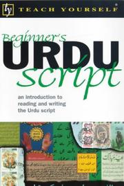Cover of: Beginner's Urdu Script