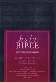Cover of: Bible (Bible Niv)