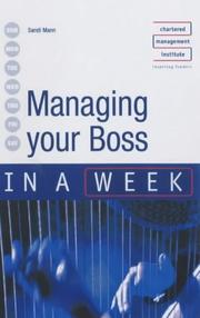 Managing your boss in a week