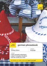 Cover of: German Phrase Book