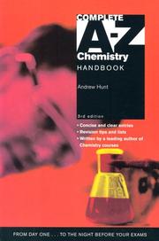 Complete A-z Chemistry Handbook (A-Z Series) by Andrew Hunt