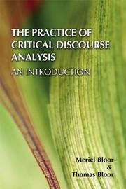 Cover of: The Practice of Critical Discourse Analysis: An Introduction