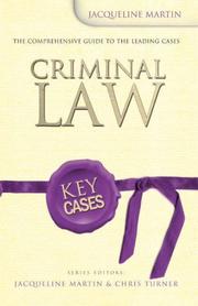 Cover of: Criminal Law (Key Cases)