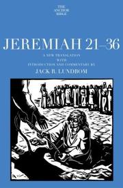 Cover of: Jeremiah 21-36: A New Translation with Introduction and Commentary by (Anchor Bible)