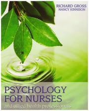 Cover of: Psychology for Nurses and Allied Health Professionals: Applying Theory to Practice