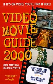 Cover of: Video Movie Guide 2000 (DVD & Video Guide (Quality Paper))