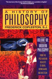 Cover of: History of Philosophy, Volume 7 (Modern Philosophy) by Frederick Charles Copleston