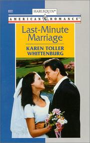Cover of: Last - Minute Marriage