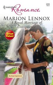 Cover of: A Royal Marriage Of Convenience (Harlequin Romance)