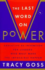 The last word on power by Tracy Goss