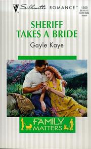 Cover of: Sheriff Takes A Bride (Family Matters)