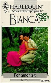 Cover of: Por Amor A Tí (Harlequin Bianca)