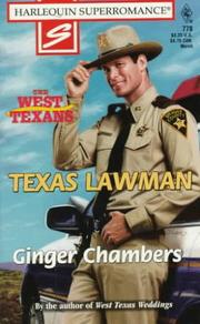 Cover of: Texas Lawman: The West Texans (Harlequin Superromance No. 778)