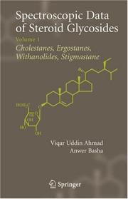 Spectroscopic data of steroid glycosides by Viqar Uddin Ahmad