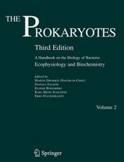 Cover of: The Prokaryotes: Vol. 2:  Ecophysiology and Biochemistry