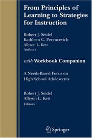 From principles of learning to strategies for instruction : with, Workbook companion : a needs-based focus on high school adolescents