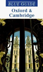 Cover of: Blue Guide Oxford and Cambridge